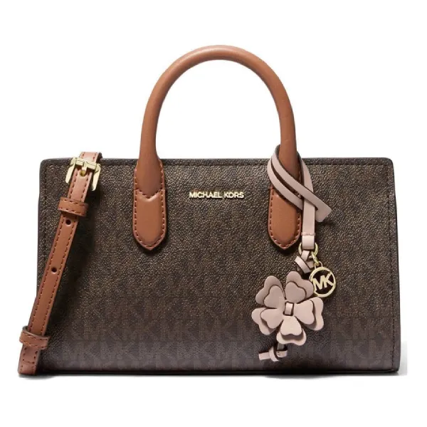Túi Đeo Chéo Nữ Michael Kors MK Ascarlett Extra-Small Crossbody Bag Màu Nâu Đậm