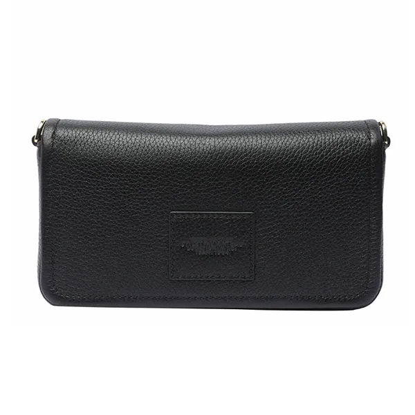Túi Đeo Chéo Nữ Marc Jacobs Black The Leather Mini Bag Màu Đen