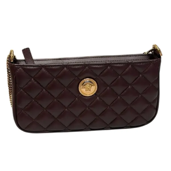 Túi Đeo Chéo Nữ Versace Medusa Bag Màu Đỏ Tía