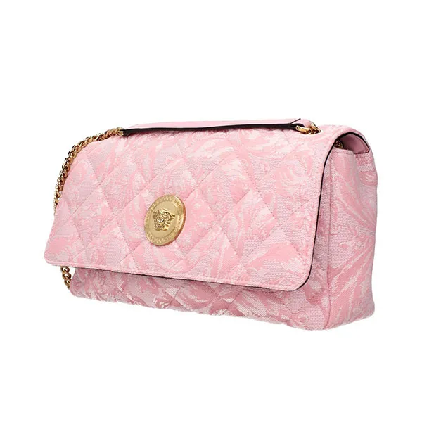 Túi Đeo Chéo Nữ Versace Pink Fabric Shoulder Bag Màu Hồng