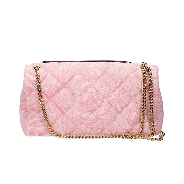 Túi Đeo Chéo Nữ Versace Pink Fabric Shoulder Bag Màu Hồng