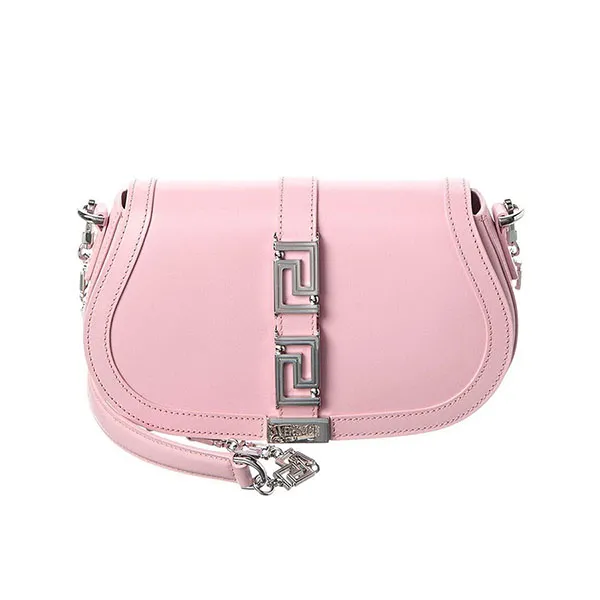 Túi Đeo Chéo Nữ Versace Women's Pink Leather Shoulder Bag Màu Hồng