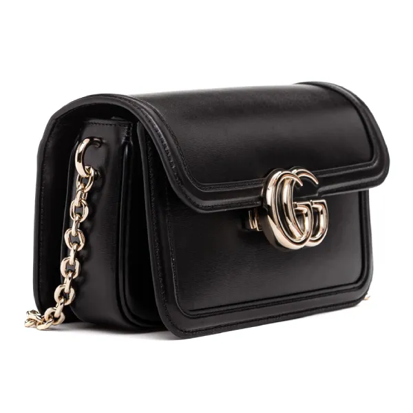 Túi Đeo Vai Gucci Go Leather Shoulder Bag Shoulder Bag Màu Đen