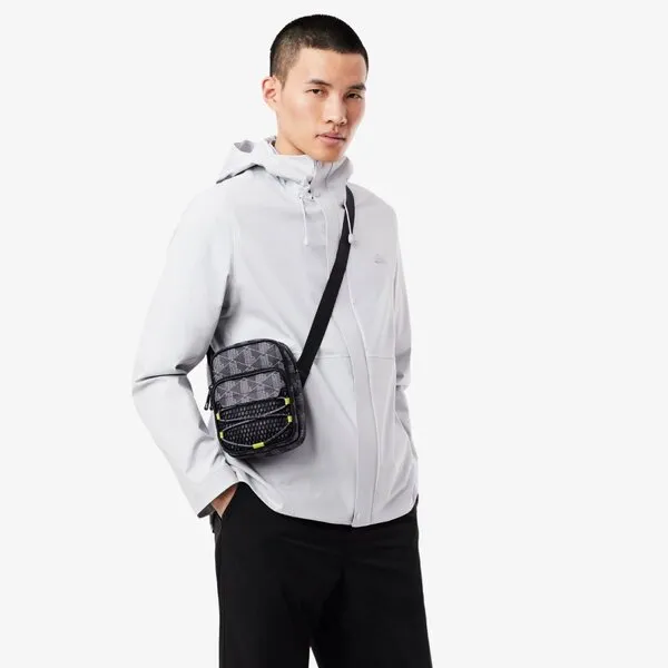 Túi Đeo Vai Nam Lacoste The Blend Small Shoulder Bag Black NH4914BG Q84 Màu Đen