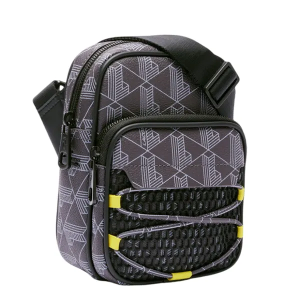 Túi Đeo Vai Nam Lacoste The Blend Small Shoulder Bag Black NH4914BG Q84 Màu Đen
