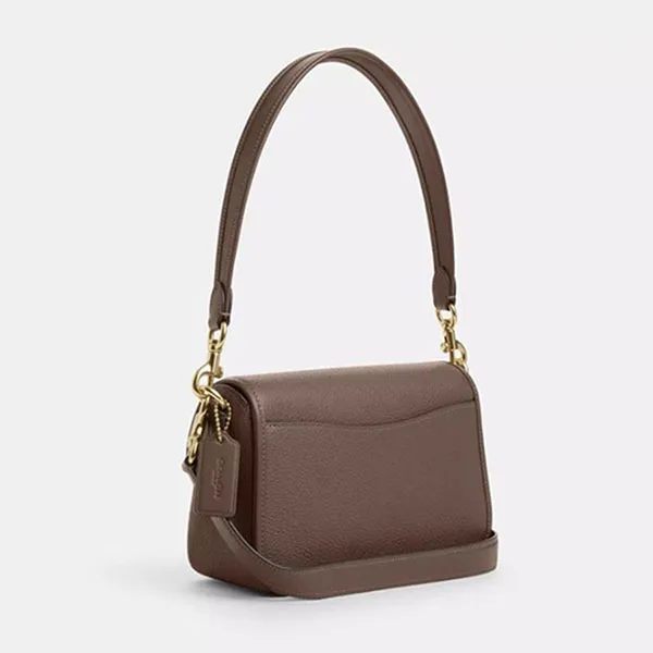 Túi Đeo Vai Nữ Coach Hadley Shoulder Bag 'Dark Stone' CY683 Màu Nâu