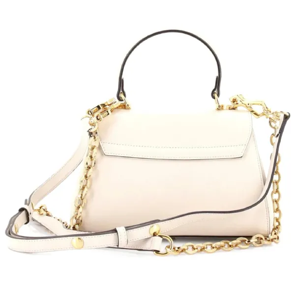 Túi Đeo Vai Nữ Gucci Horsebit 1955 Top Handle Flap Bag Leather Mini Shoulder Bag Màu Trắng
