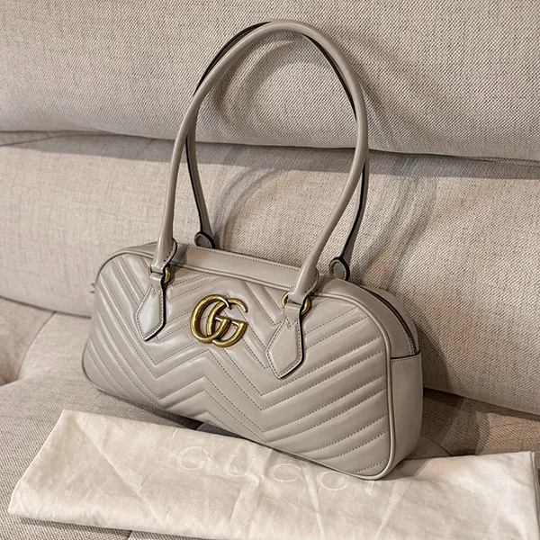 Túi Đeo Vai Nữ Gucci Marmont Shoulder Bag Grey Màu Xám