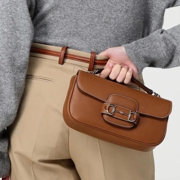 Túi Đeo Vai Nữ Gucci Woman's Mini Shoulder Bag Màu Nâu