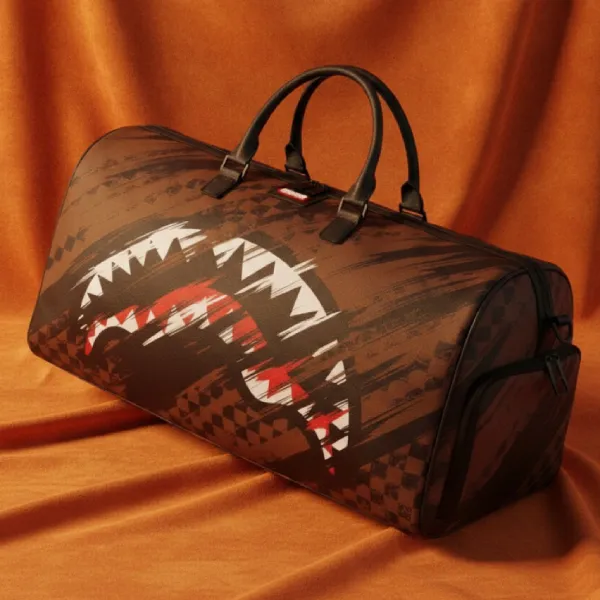 Túi Du Lịch Sprayground Sharks In Paris Night Drift Duffle Màu Nâu