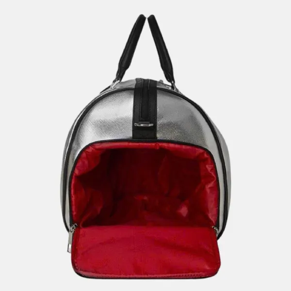 Túi Du Lịch Sprayground Silver Side Drip Duffle Bag Màu Bạc Đen