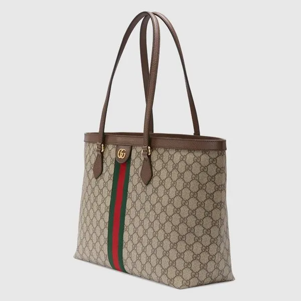 Túi Tote Nữ Gucci Ophidia Large Tote Bag Màu Nâu Xám