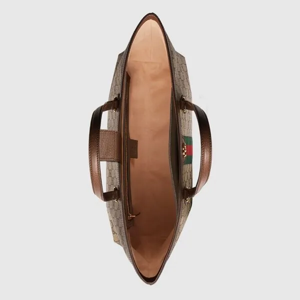 Túi Tote Nữ Gucci Ophidia Large Tote Bag Màu Nâu Xám