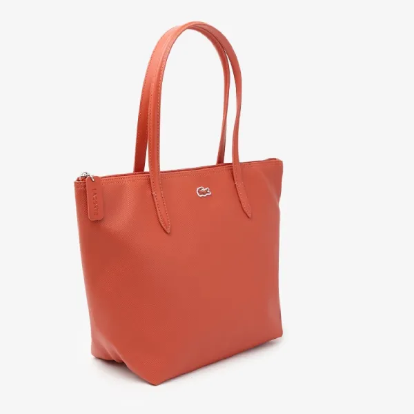 Túi Tote Nữ Lacoste Small L.12.12 Concept Rooibos Tea NF2037PM M85 Màu Nâu Cam Đất