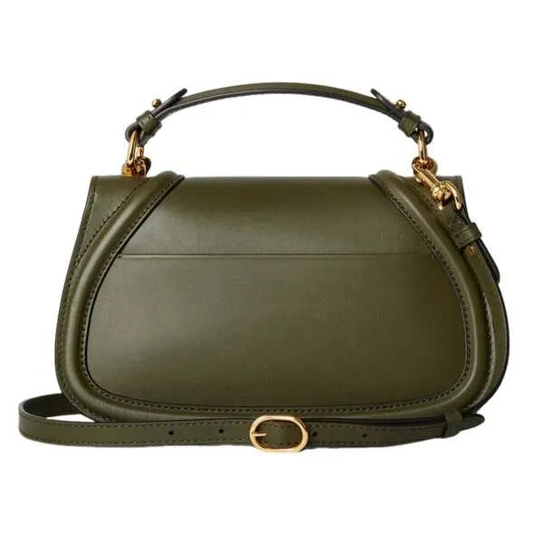 Túi Xách Tay Gucci Blondie Medium Forest Green Leather Top Handle Bag Màu Xanh Green