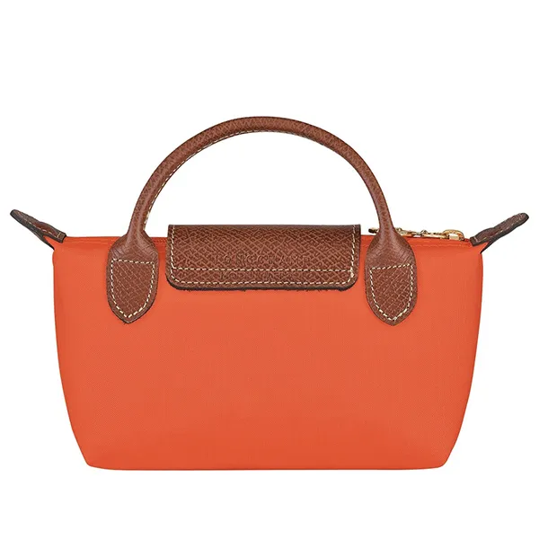 Túi Xách Tay Nữ Longchamp Le Pliage Original Pouch With Handle 34175089P85 Màu Cam