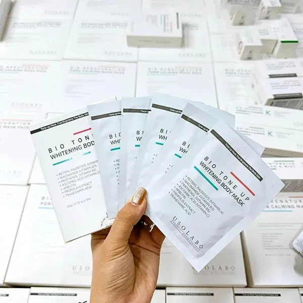 Ủ Trắng Body, Tăng Độ Đàn Hồi Da Usolab Bio Tone Up Whitening Body Mask (20g x 5)