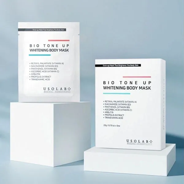Ủ Trắng Body, Tăng Độ Đàn Hồi Da Usolab Bio Tone Up Whitening Body Mask (20g x 5)