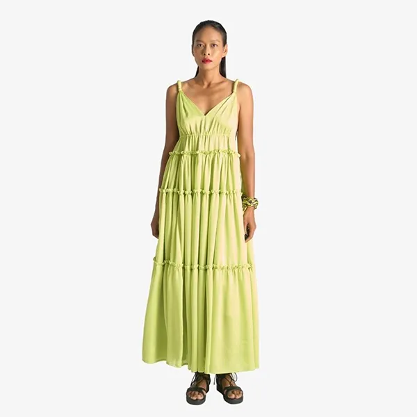 Váy Hai Dây Nữ F2 Fashion & Freedom Bright And Shine D622-XC-FREE-0622 Màu Xanh Cốm Size S