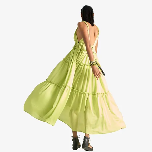 Váy Hai Dây Nữ F2 Fashion & Freedom Bright And Shine D622-XC-FREE-0622 Màu Xanh Cốm Size S