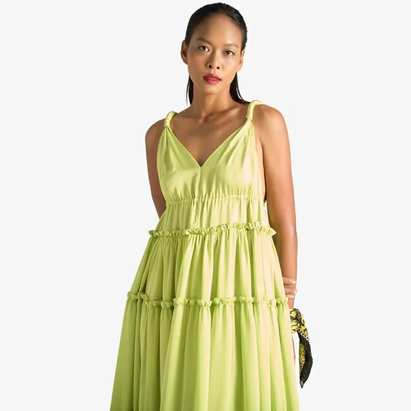 Váy Hai Dây Nữ F2 Fashion & Freedom Bright And Shine D622-XC-FREE-0622 Màu Xanh Cốm Size S