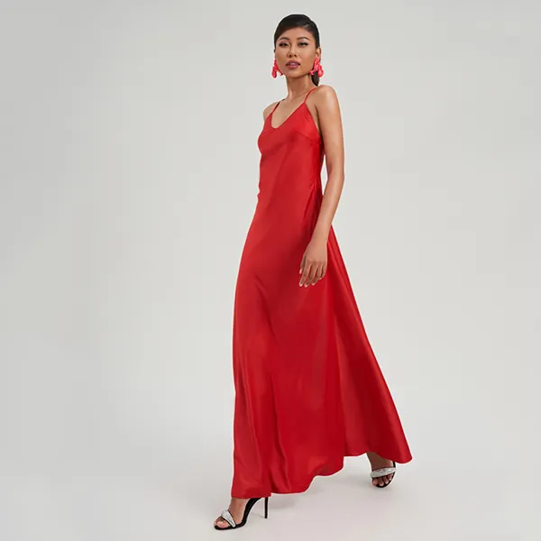 Váy Hai Dây Lụa Nữ F2 Fashion & Freedom City Girl D752-ĐO-S-0923 Màu Đỏ Size S