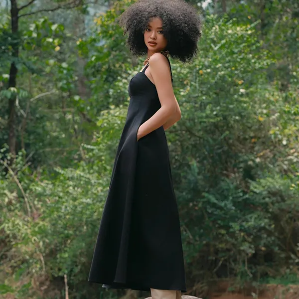 Váy Hai Dây Nữ F2 Fashion & Freedom Into The Wood D781-DEN-S-0324 Màu Đen Size S