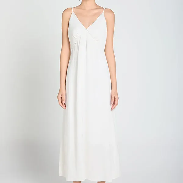 Váy Hai Dây Nữ F2 Fashion & Freedom Linen A Touch Of Effortless Elegance D839-T-S-0325 Màu Trắng Size S