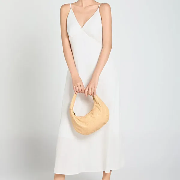 Váy Hai Dây Nữ F2 Fashion & Freedom Linen A Touch Of Effortless Elegance D839-T-S-0325 Màu Trắng Size S