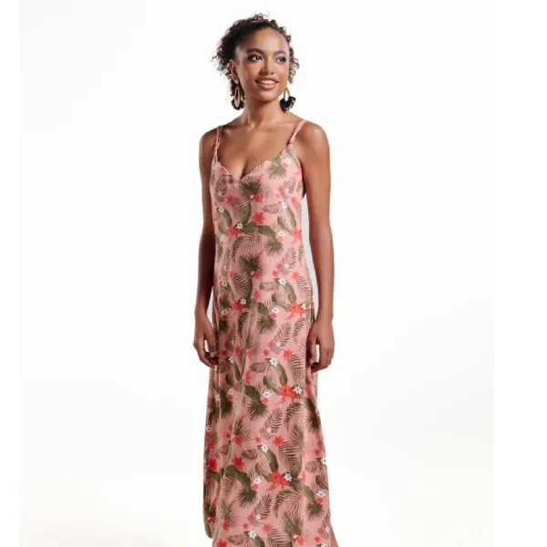 Váy Liền Nữ F2 Fashion & Freedom Linen Into The Wood D803-CH-S-0524 Màu Cam Size S