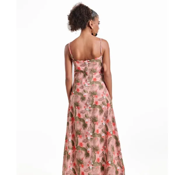 Váy Liền Nữ F2 Fashion & Freedom Linen Into The Wood D803-CH-S-0524 Màu Cam Size S