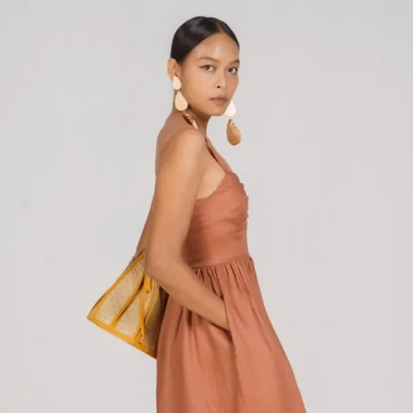 Váy Liền Nữ F2 Fashion & Freedom New Linen New Horizon D535-ND-S-0322 Màu Nâu Size S