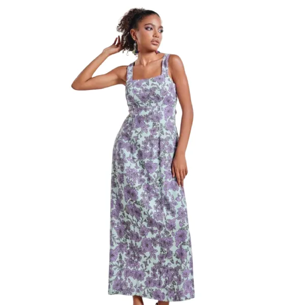 Váy Liền Nữ F2 Fashion & Freedom Women's Into The Wood D805-XHT-S-0524 Màu Xanh Tím Size S