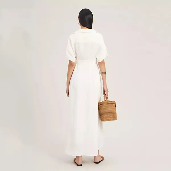 Váy Linen Nữ F2 Fashion & Freedom Art Of Styling D742-T-S-0723 Màu Trắng Size S