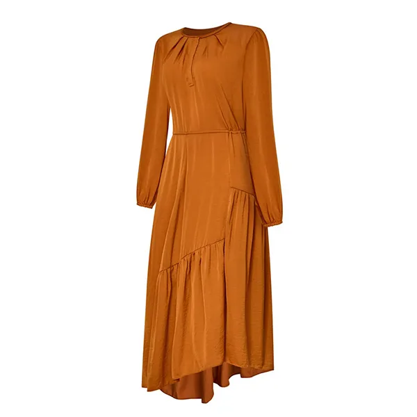 Váy Lụa Nữ F2 Fashion & Freedom D430-CAM NGOI-S-0424 Màu Cam Size S