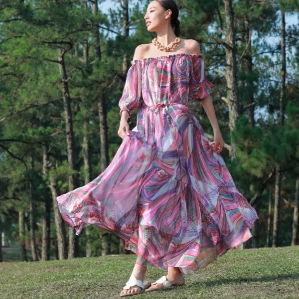 Váy Maxi Nữ F2 Fashion & Freedom Into The Wood D818-NM-S-0524 Nhiều Màu Size S