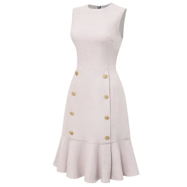 Váy Nữ F2 Fashion & Freedom D827-RUOC-S-0824 Màu Hồng Nude Size S
