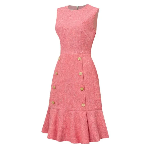 Váy Nữ F2 Fashion & Freedom D827-SAN HO-S-0824 Màu Hồng San Hô Size S