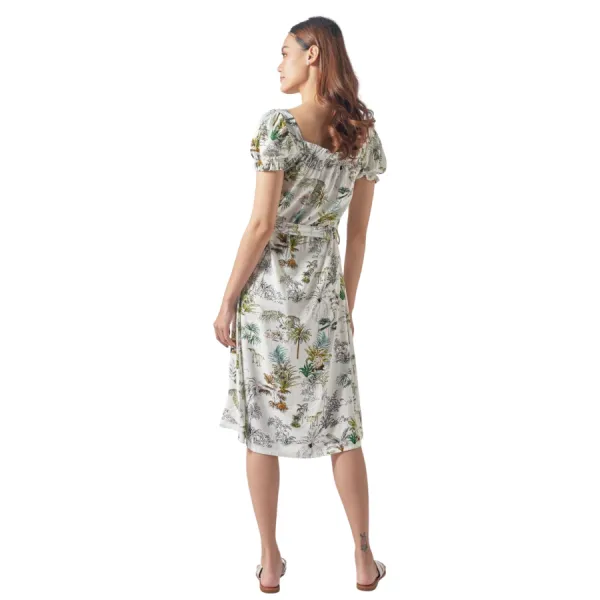 Váy Nữ F2 Fashion & Freedom Linen D451-HX-S-0321 Màu Xanh Hoa Size S