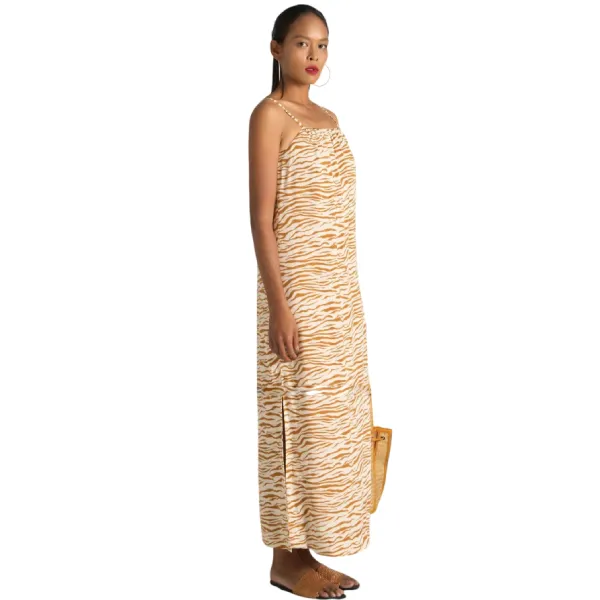 Váy Nữ F2 Fashion & Freedom Linen D616-VK-S-0622 Màu Vàng Kem Size S