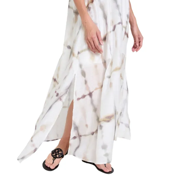 Váy Nữ F2 Fashion & Freedom Silk Tender Drit DT-D675-THT-S-0525 Màu Trắng Họa Tiết Size S