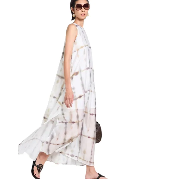 Váy Nữ F2 Fashion & Freedom Silk Tender Drit DT-D675-THT-S-0525 Màu Trắng Họa Tiết Size S