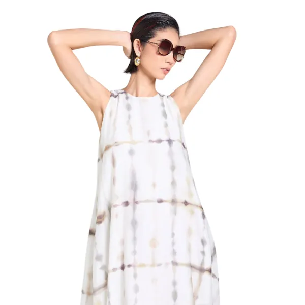 Váy Nữ F2 Fashion & Freedom Silk Tender Drit DT-D675-THT-S-0525 Màu Trắng Họa Tiết Size S