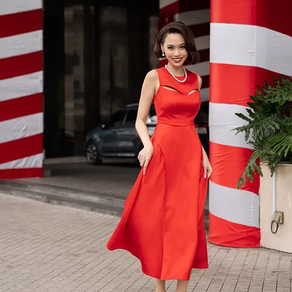 Váy Nữ F2 Fashion & Freedom Starry Nights D778-ĐO-S-1023 Màu Đỏ Size S