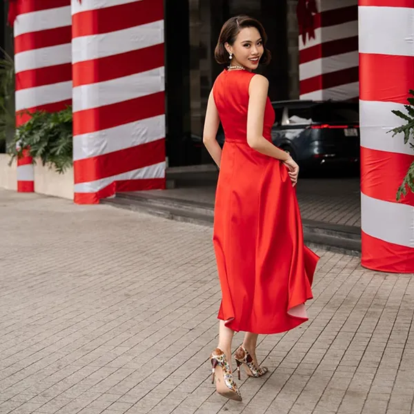 Váy Nữ F2 Fashion & Freedom Starry Nights D778-ĐO-S-1023 Màu Đỏ Size S