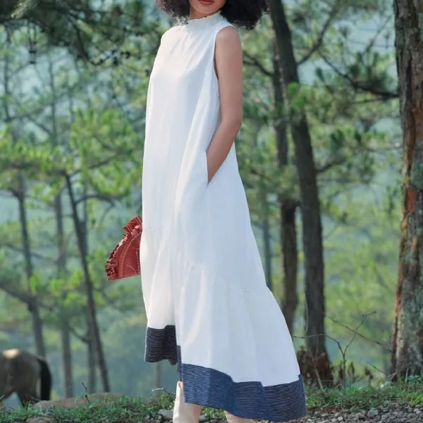 Váy Suông Nữ F2 Fashion & Freedom Kate Into The Wood D814-TRANG-S-0524 Màu Trắng Size S