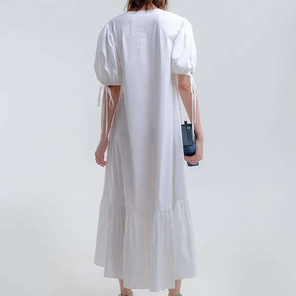 Váy Suông Nữ F2 Fashion & Freedom White Cotton Dress Chocola Fall In Love D595-T-M-0322 Màu Trắng Size M