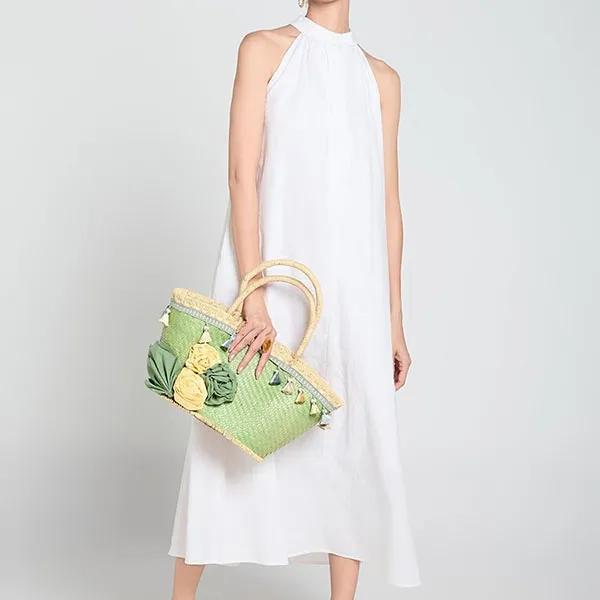 Váy Suông Nữ F2 Fashion & Freedom White Linen Dress A Touch Of Effortless Elegance D836-TRANG-S-1124 Màu Trắng Size S