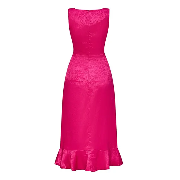 Váy Xòe Nữ F2 Fashion & Freedom Pink Lotus Brocade Dress D815-HS-S-0524 Màu Hồng Sen Size S