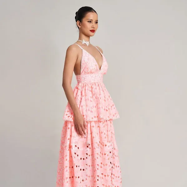 Váy Xòe Nữ F2 Fashion & Freedom Women's City Girl D753-H-S-0923 Màu Hồng Size S
